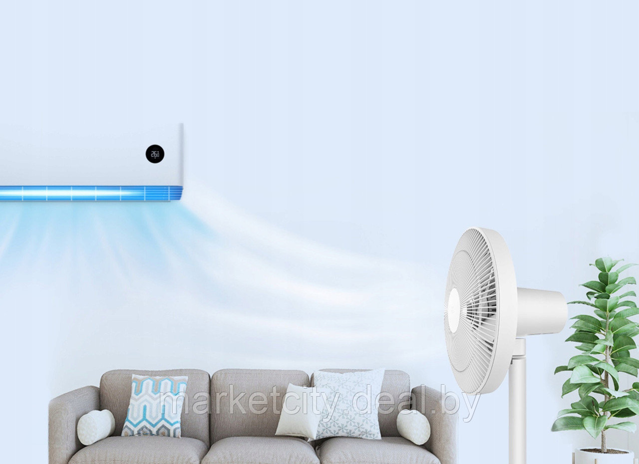Напольный вентилятор Xiaomi MiJia Smart Floor Fan (JLLDS01DM) Белый - фото 7 - id-p181784537