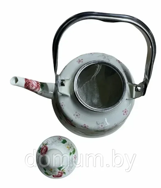 Заварочный эмалированный чайник с ситечком 1.1л Hofmann НМ-4555 - фото 2 - id-p181791922