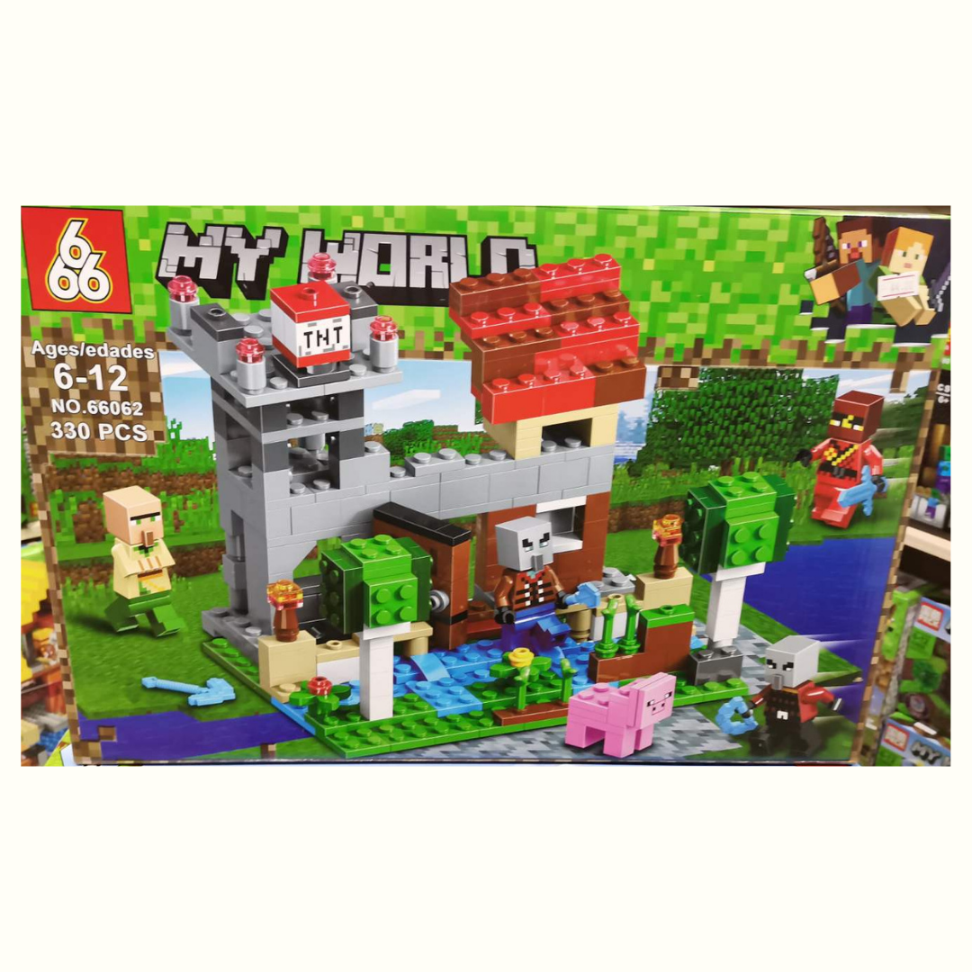 Конструктор Майнкрафт Замок с фермой,Аналог Лего Lego Minecraft 21160, 330 деталей