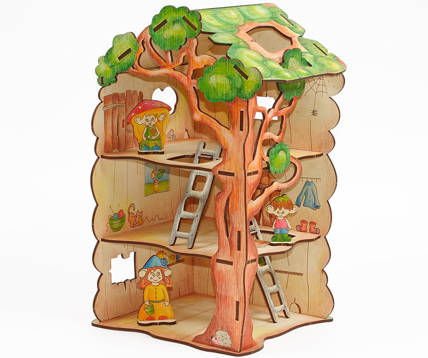 Конструктор Woody Дом-дерево для Лешиков - фото 3 - id-p181793795
