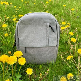 Городской рюкзак Urban с USB и отделением для ноутбука до 15.75 Серый с серым