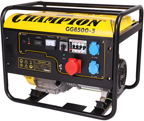 Генератор бензиновый Champion GG6500-3 - фото 1 - id-p181794951