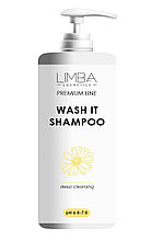 Limba Cosmetics Шампунь глубокой очистки для натуральных волос Wash It Premium Line, 1000 мл