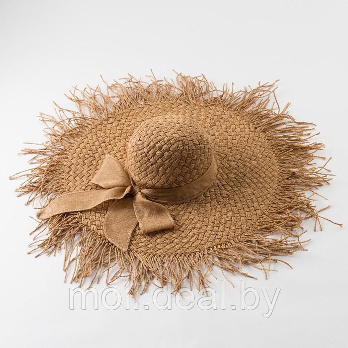 Шляпа женская MINAKU "Summer mood", размер 56-58, цвет коричневый - фото 2 - id-p181413640
