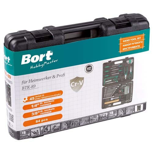 Набор ручного инструмента Bort BTK-89 - фото 4 - id-p181883090