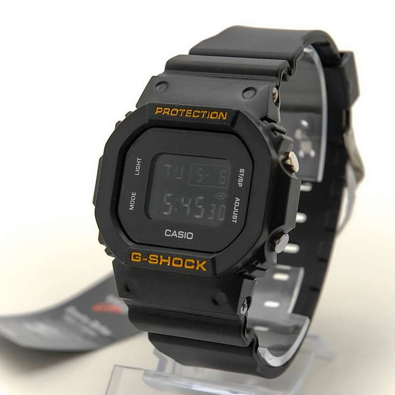 Часы электронные G-SHOCK DW-5600 (черный+желтый)