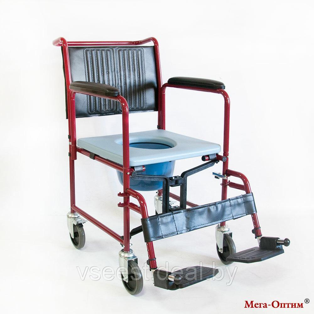 Инвалидное кресло-коляска FS 692-45 с санитарным устройством - фото 2 - id-p61564585