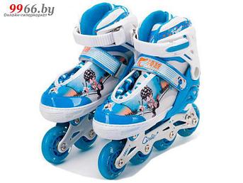 Роликовые коньки Sxride YXSKB02 р.31-34 синие детские ролики раздвижные спортивные для мальчиков