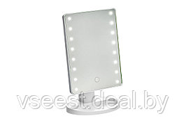 Зеркало настольное с LED подсветкой для макияжа (Mirror 16 LED, white) KZ 1266