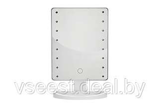 Зеркало настольное с LED подсветкой для макияжа (Mirror 16 LED, white) KZ 1266, фото 2