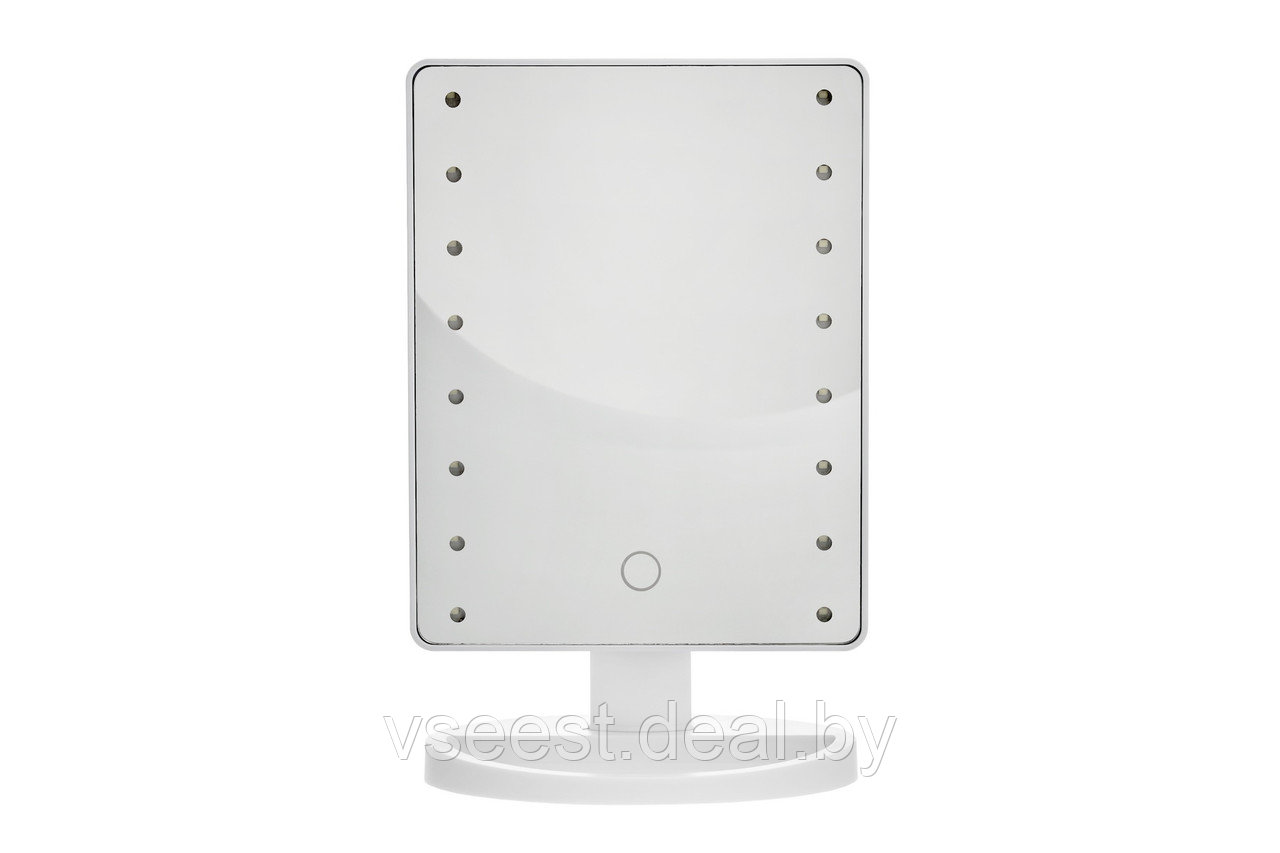 Зеркало настольное с LED подсветкой для макияжа (Mirror 16 LED, white) KZ 1266 - фото 2 - id-p181888408