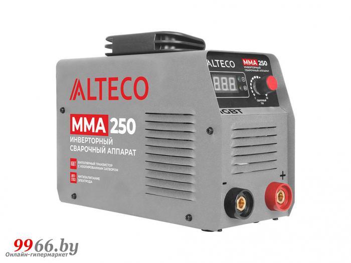 Сварочный аппарат инвертор Alteco MMA-250 электродный бытовой ручной сварочник MMA инверторная дуговая сварка