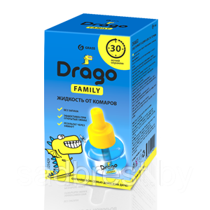 Жидкость от комаров без запаха 30 ночей Грасс Драго Grass Drago 30 мл - фото 1 - id-p181901947