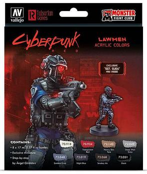 Набор Cyber Punk LAWMAN, 8x17ml, Vallejo
