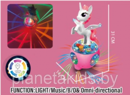 Музыкальная игрушка Единорог (свет, звук, движение) , nr617-130 - фото 1 - id-p181913204