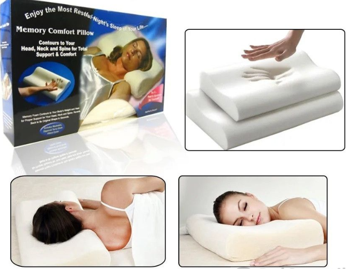 Подушка  MEMORY FOAM профилированная большая