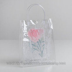 Пакет пластиковый «Flowers», 18 х 23 х 10 см