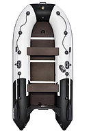 Лодка надувная Ривьера 3200 СК "Комби" светло-серый/чёрный