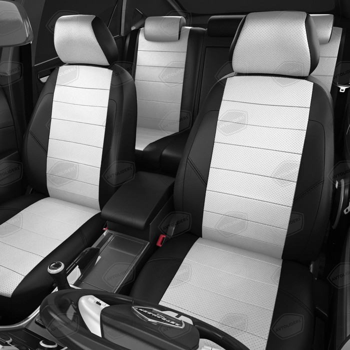 Авточехлы для Toyota Hilux 8 с 2015-н.в. джип-пикап Задняя спинка единая, сиденье 40 на 60, передний и задний - фото 2 - id-p181902908