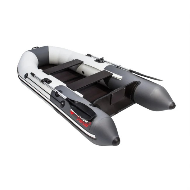 Надувная лодка Таймень NX 2850 "Комби" (слань-книжка киль) графит/светло-серый - фото 3 - id-p181945805