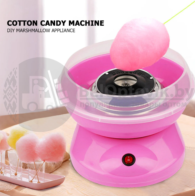 Аппарат для приготовления сладкой ваты Cotton Candy Maker (Коттон Кэнди Мэйкер для сахарной ваты) Голубая - фото 5 - id-p181949869