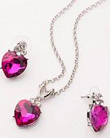 Комплект «СТЕФАНИЯ» (Earrings+Pendant with chain 45+5 cm), Bradex AS 0211