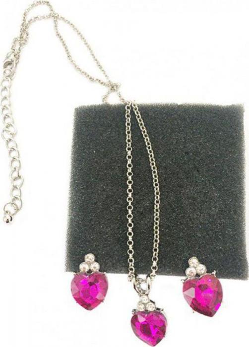 Комплект «СТЕФАНИЯ» (Earrings+Pendant with chain 45+5 cm), Bradex AS 0211 - фото 2 - id-p176616253