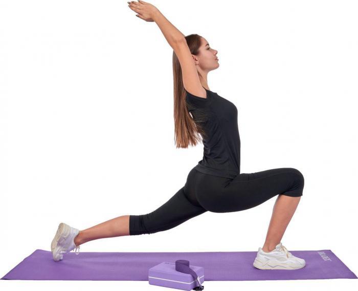Коврик для йоги и фитнеса 173*61*0,3 фиолетовый (Yoga mat 173*61*0,3 violet 814c), Bradex SF 0397 - фото 3 - id-p176616254