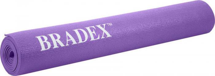 Коврик для йоги и фитнеса 173*61*0,3 фиолетовый (Yoga mat 173*61*0,3 violet 814c), Bradex SF 0397 - фото 4 - id-p176616254