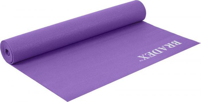 Коврик для йоги и фитнеса 173*61*0,3 фиолетовый (Yoga mat 173*61*0,3 violet 814c), Bradex SF 0397 - фото 6 - id-p176616254