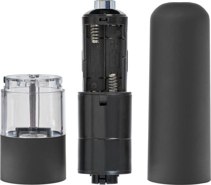 Измельчитель для специй 5,2смx22,3см, пластик, черный (Electric pepper grinder, Black, ABS), Bradex TK 0601 - фото 4 - id-p177288048