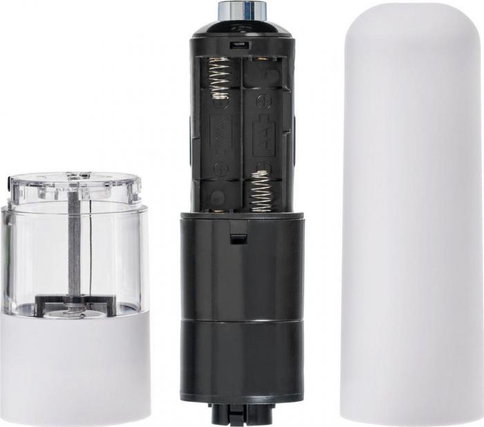 Измельчитель для специй 5,2смx22,3см, пластик, белый (Electric pepper grinder, White, ABS), Bradex TK 0600 - фото 9 - id-p177288049