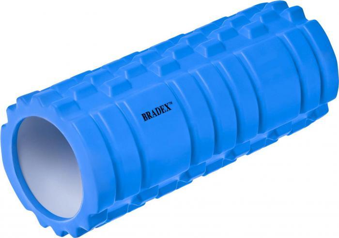 Валик для фитнеса «ТУБА» синий (Deep tissue massage foam roller. Pantone number 7686C), Bradex SF 0064 - фото 1 - id-p177288050