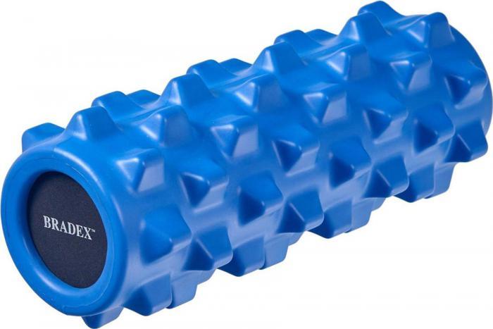 Валик для фитнеса массажный, синий (Foam roller massage, dark blue. Pantone number 7686C), Bradex SF 0248