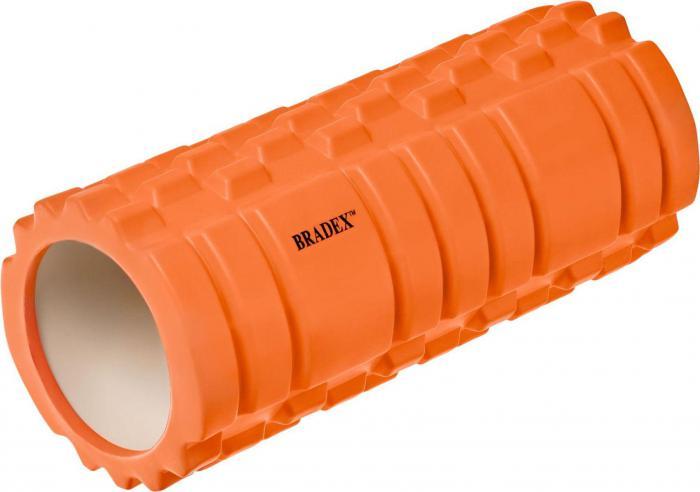 Валик для фитнеса «ТУБА» оранжевый (Deep tissue massage foam roller. Pantone number 1575C), Bradex SF 0065 - фото 1 - id-p178951609