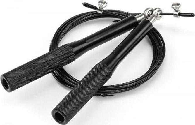 Скакалка скоростная металлическая, черная (speed jump rope), Bradex SF 0460, фото 2