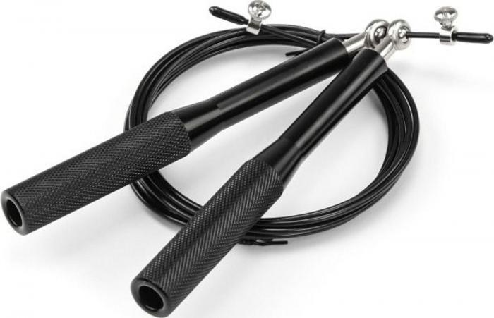 Скакалка скоростная металлическая, черная (speed jump rope), Bradex SF 0460 - фото 1 - id-p178951610