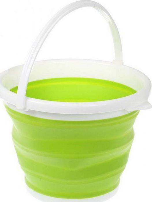 Ведро складное круглое 10л зеленое (10L foldable Round bucket green), Bradex TD 0318 - фото 1 - id-p181459123