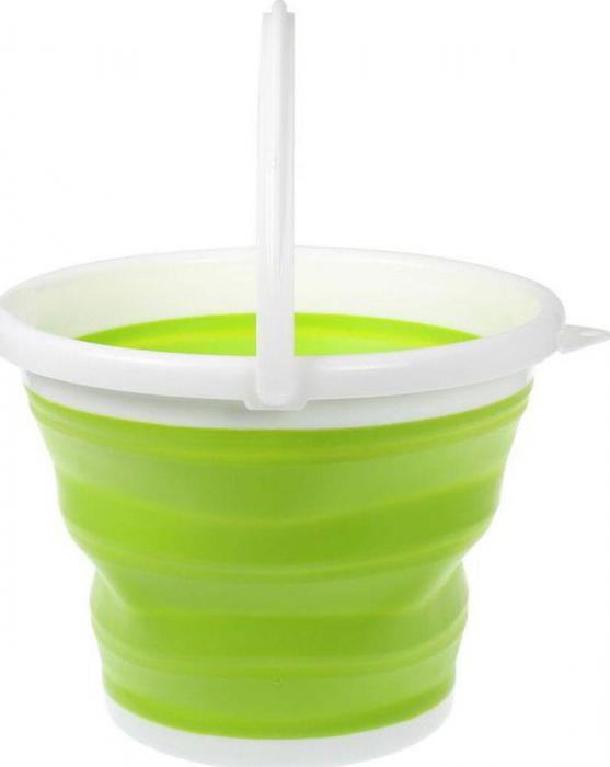 Ведро складное круглое 10л зеленое (10L foldable Round bucket green), Bradex TD 0318 - фото 3 - id-p181459123