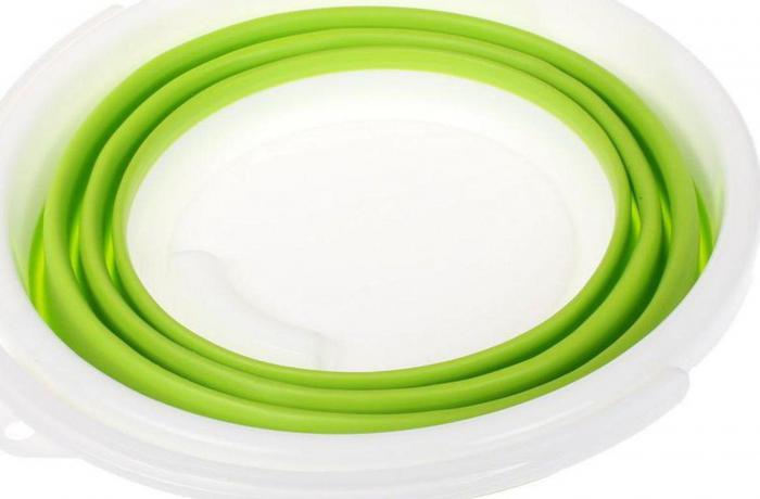 Ведро складное круглое 10л зеленое (10L foldable Round bucket green), Bradex TD 0318 - фото 4 - id-p181459123
