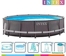 Каркасный круглый бассейн Intex 26744NP  Greywood 549x122 см