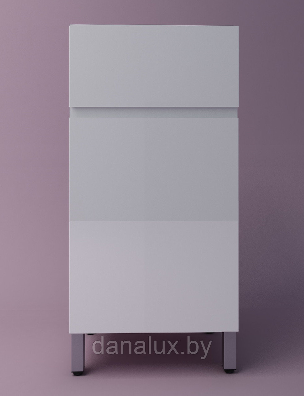 Тумба с умывальником Дана Премиум 100 напольная с дверцей (чаша справа) цвет белый - фото 3 - id-p181960975