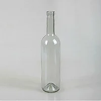 Стеклянная бутылка 0,750 л. (750 мл.) Бордо прозрачная (20/21/23)