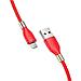 Дата-кабель U92 нейлон Micro USB 1.2м. красный Hoco, фото 2
