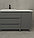 Тумба со столешницей Дана Венеция Топ 180 напольная на 3 ящика (оникс серый) ящики слева (под стиральную, фото 5