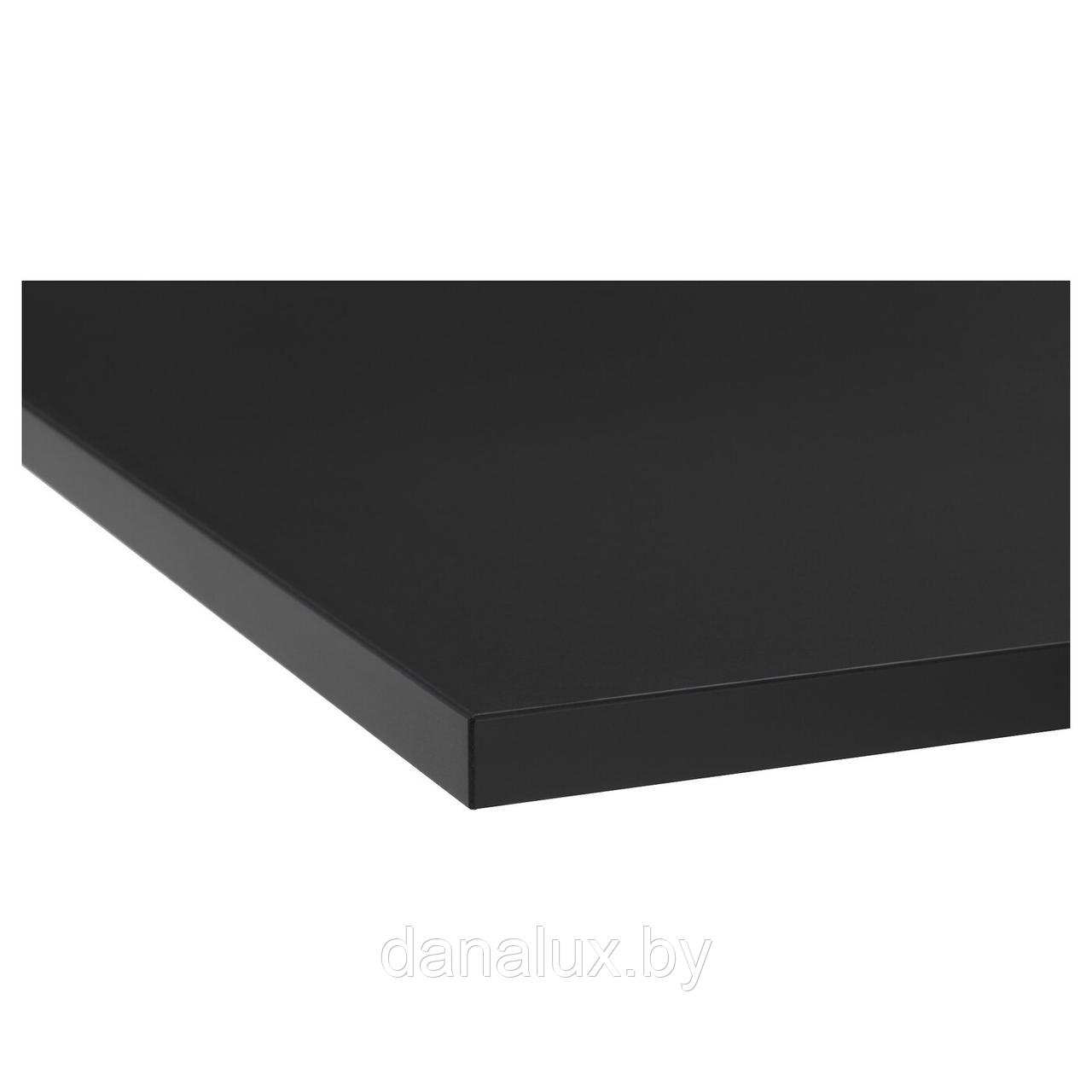 Столешница Дана Топ постформинг цвет черный 40 см + влагостойкий лак