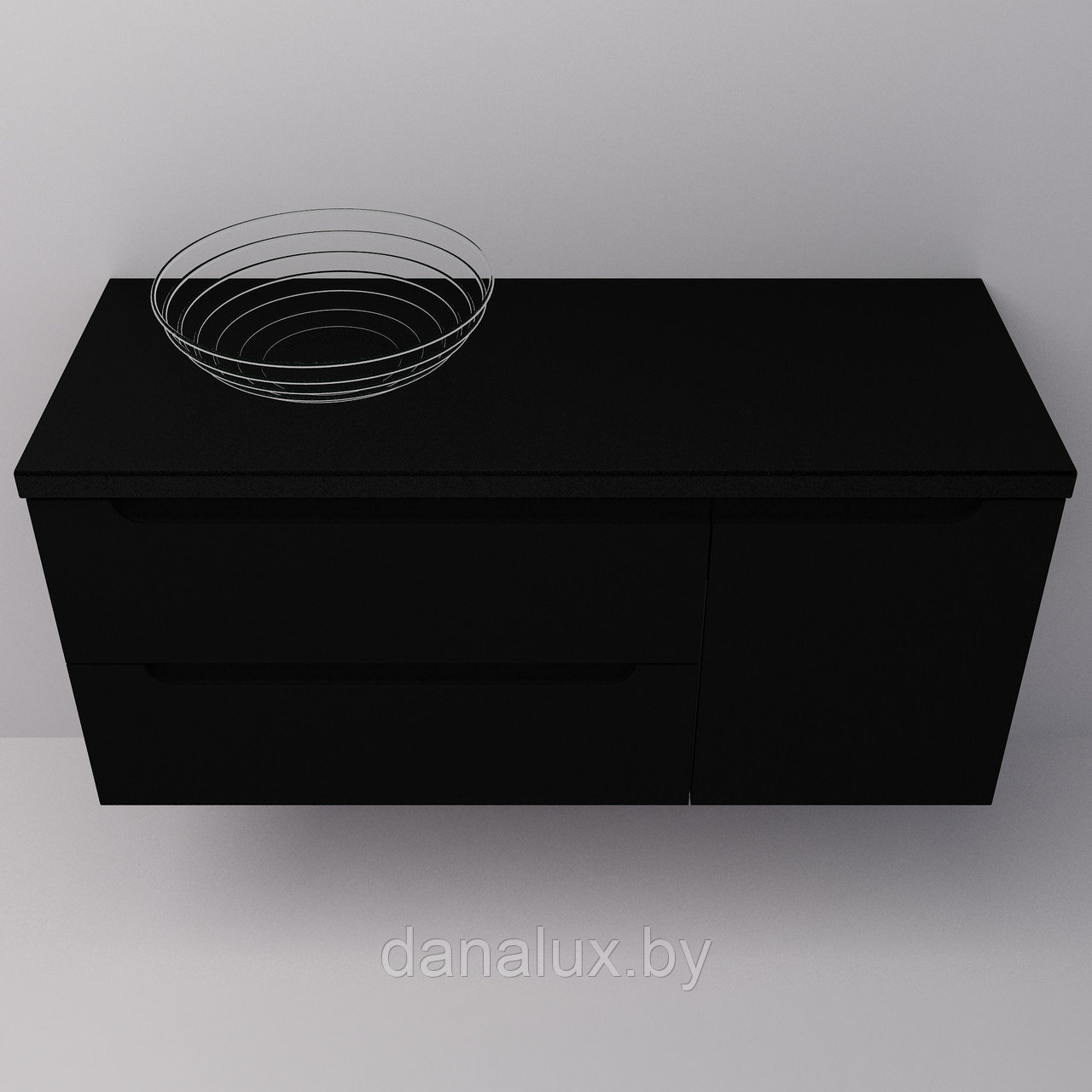 Столешница Дана Топ постформинг цвет черный 80 см + влагостойкий лак - фото 7 - id-p181976622
