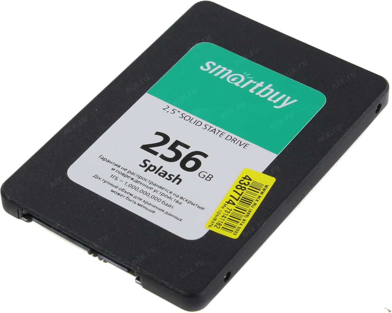 SSD 256 Gb SATA 6Gb/s SmartBuy Splash SBSSD-256GT-MX902-25S3 2.5" 3D TLC