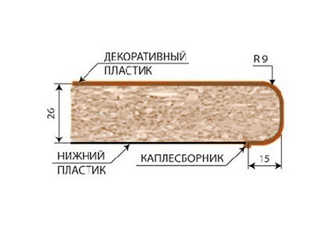 Столешницы Скиф / Постформинг / №120 Олива Жемчужная (глянцевый) 4200 мм - фото 4 - id-p182000462