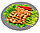 Коврик тефлоновый сетчатый для гриля и барбекю округлый SiPL, фото 6